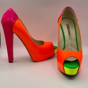 Brian Atwood Alima Neon Fluo 140mm 38